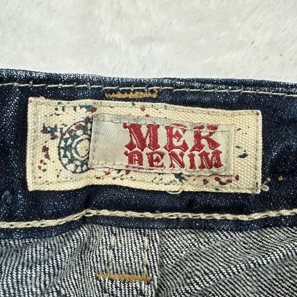 Mek Denim Women's Size 28x34 New York Bootcut Jeans Studded Flap Pockets - Picture 5 of 13